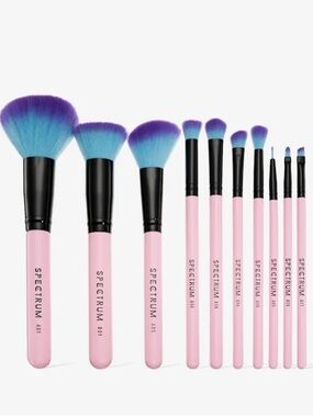 Spectrum Collections 10 Piece Essential Makeup Brush Set BRAND NEW IN BOX